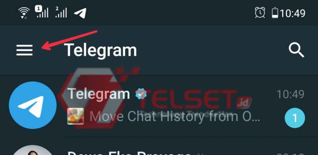 Cara fingerprint lock telegram