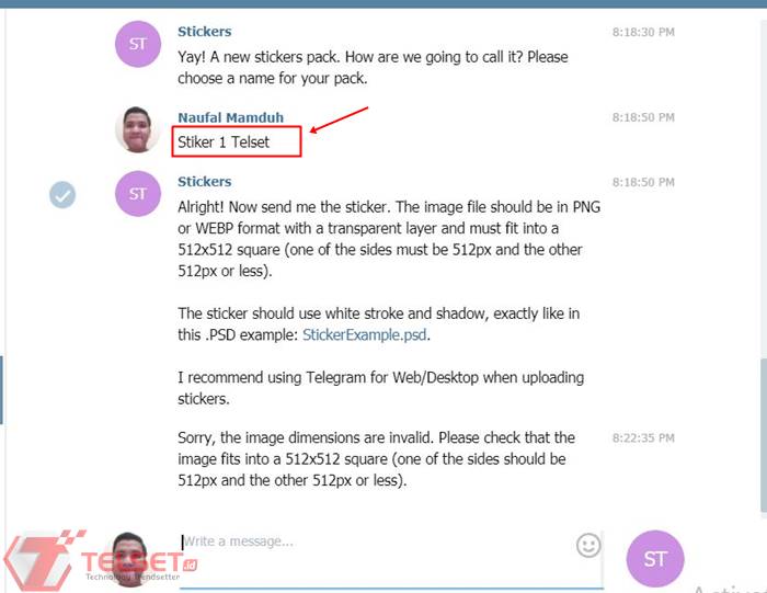 Cara Membuat Stiker Telegram