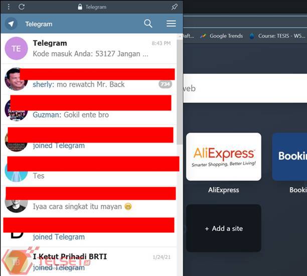 Cara Menggunakan Telegram Web