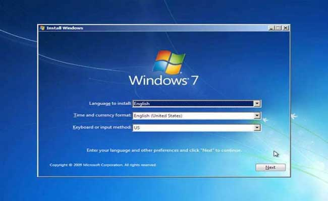 Cara Install ulang Windows 7