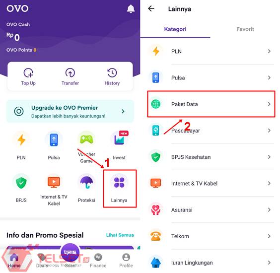 Cara Beli Paket Internet OVO