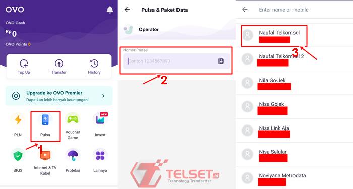Cara Beli Pulsa di OVO