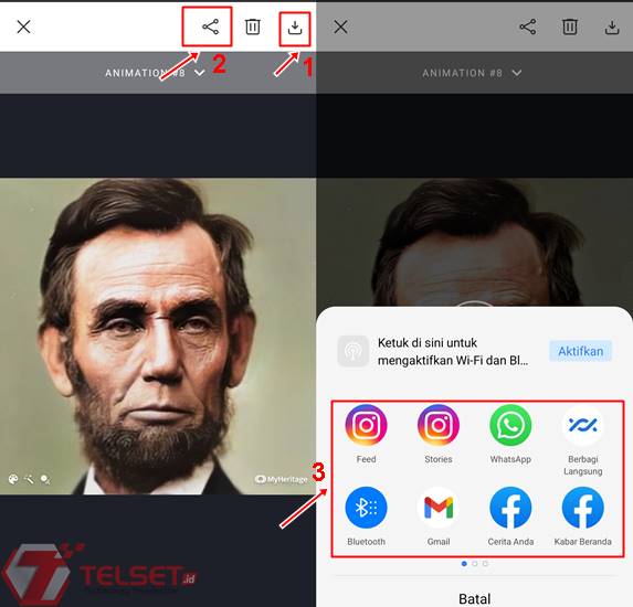 Cara download edit foto jadul MyHeritage 
