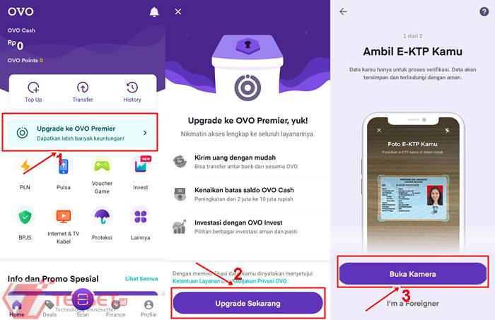 membuat upgrade akun 