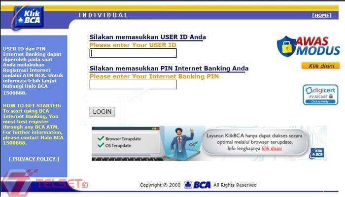 daftar internet banking BCA 