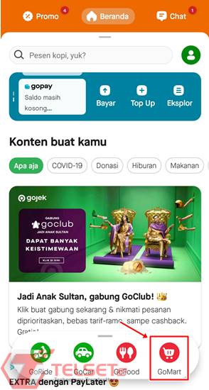 Gojek GoMart Bulog