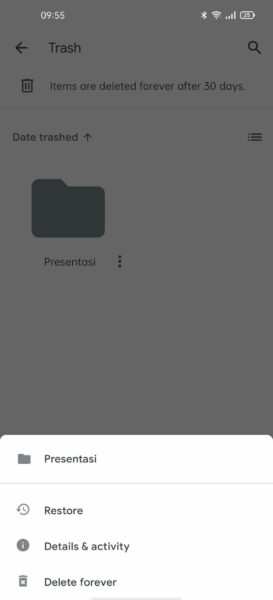 Google Drive telset