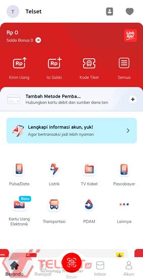 Cara daftar LinkAja 