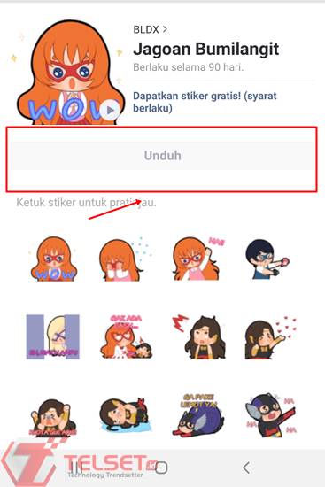 Stiker LINE Bumilangit Universe