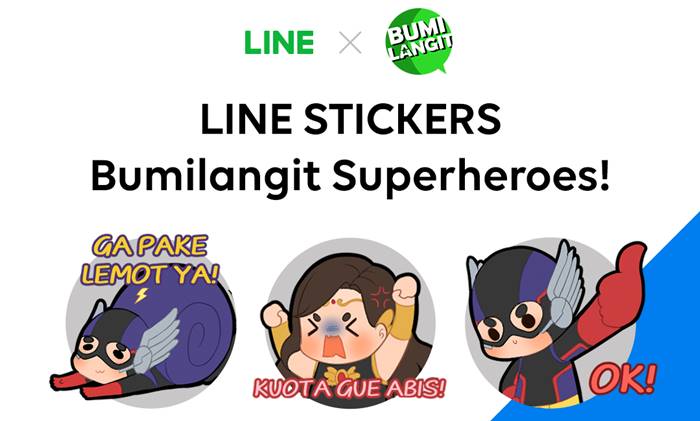 Stiker LINE Bumilangit Universe