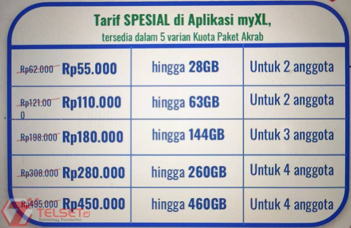 Paket Akrab XL Axiata