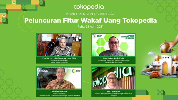 Fitur Tokopedia Wakaf Uang