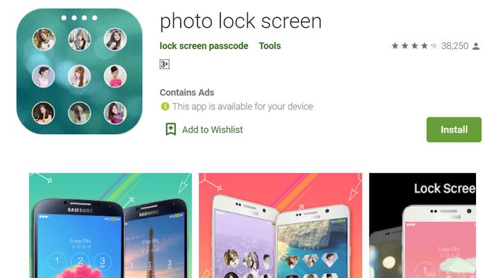 Aplikasi lock screen