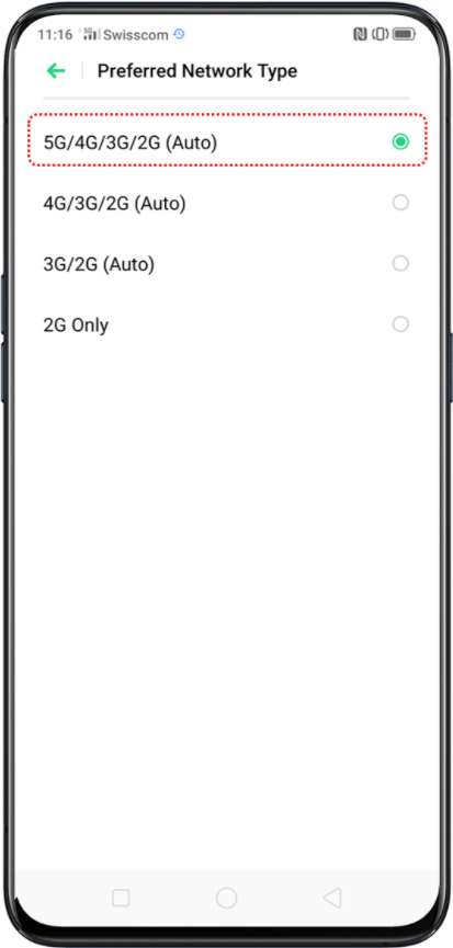 Cara mengaktifkan 5G di Oppo