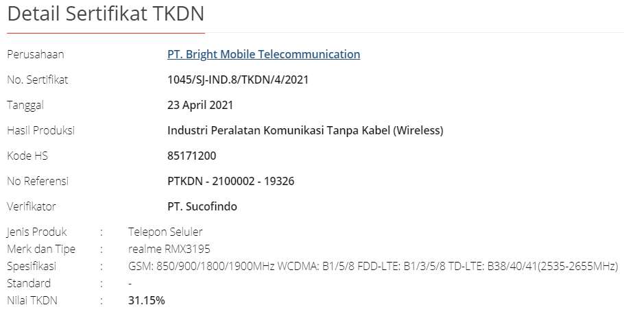 Spesifikasi Realme C25s