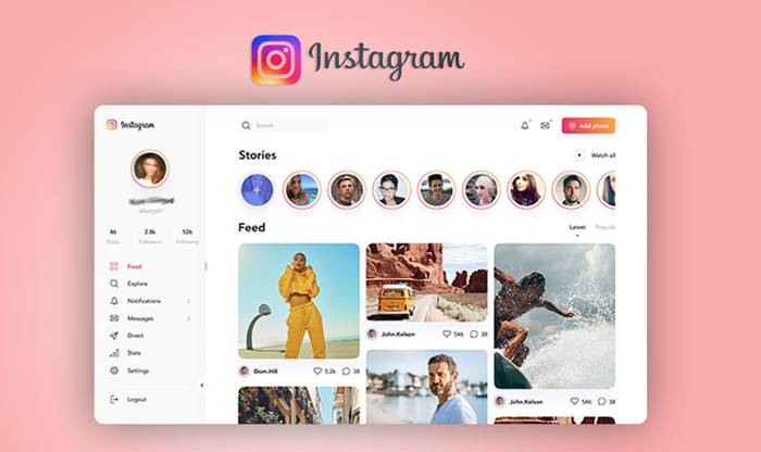posting instagram desktop