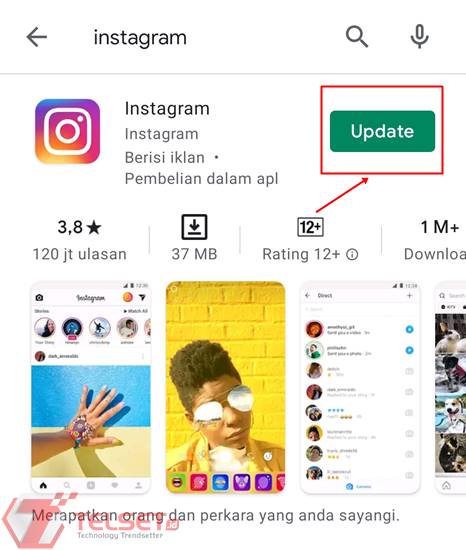 Cara posting Instagram Music