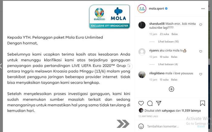 Mola Sport TV Euro 2020