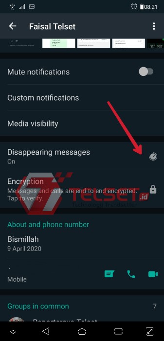Fitur Dissapearing Messages WhatsApp