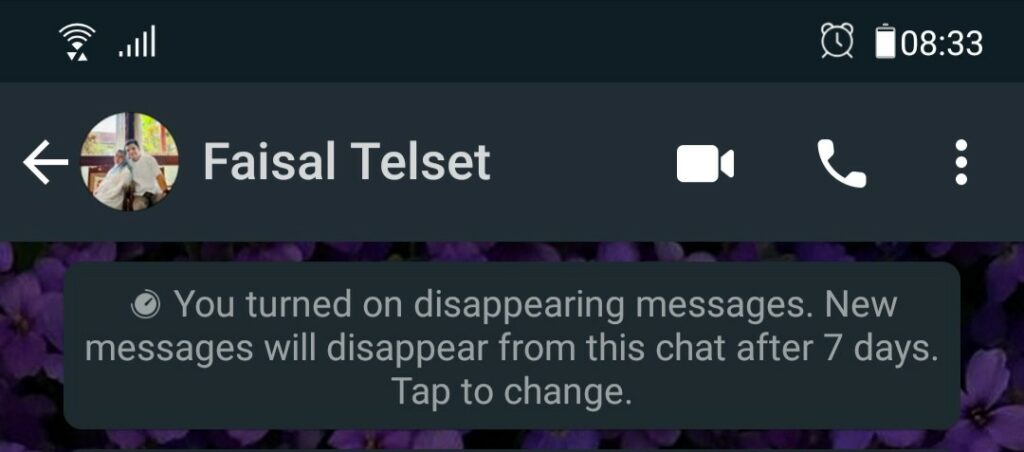 Fitur Dissapearing Messages WhatsApp