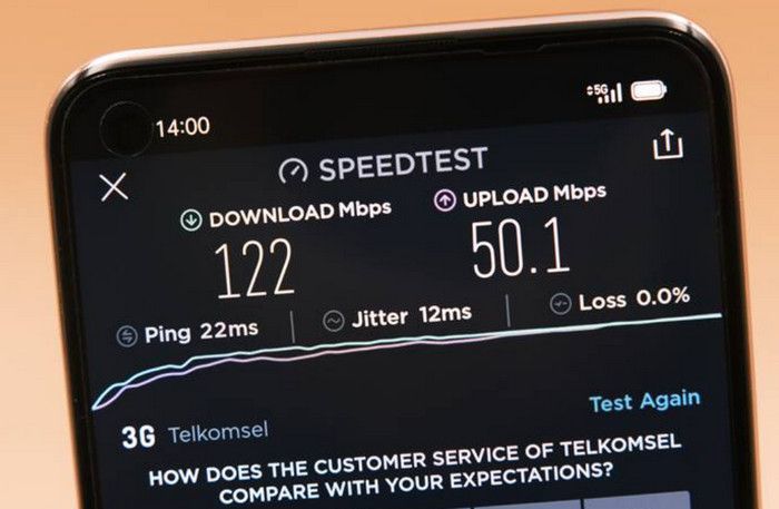Kecepatan 5G Telkomsel