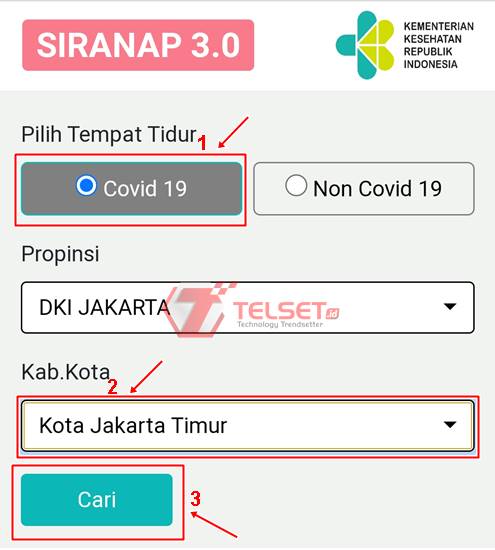 Cara cek IGD Rumah Sakit Pasien Covid-19