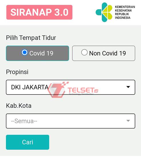 Cara cek IGD Rumah Sakit Pasien Covid-19