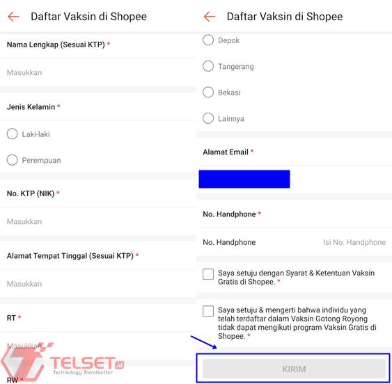 Cara Daftar Vaksin Covid-19 Shopee