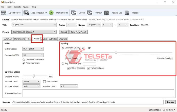 Cara Kompres Video PC Laptop