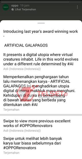 Lihat Terjemahan Instagram IG Stories
