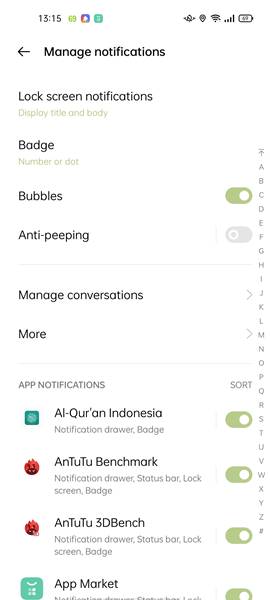 Fitur Anti-peeping for Notifications Oppo Reno6