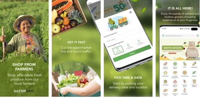 Fitur aplikasi Sayurbox
