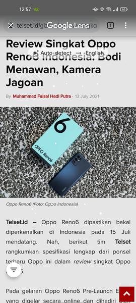 Fitur Free Screenshot Oppo Reno6