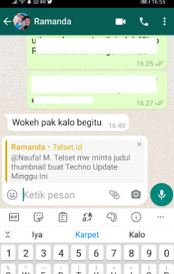 Balas Chat Grup WhatsApp