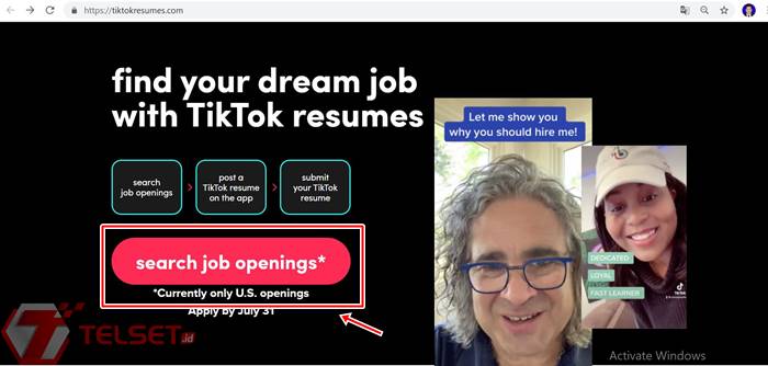 Melamar kerja TikTok Resumes