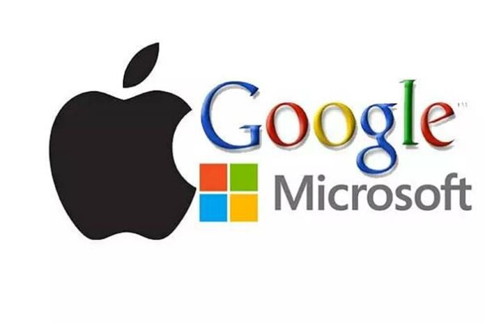 Pendapatan Google Apple Microsoft