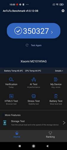 antutu Xiaomi Mi 11 Lite