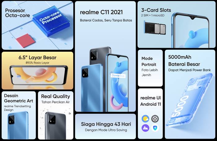 Spesifikasi Harga Realme C11 2021 Indonesia