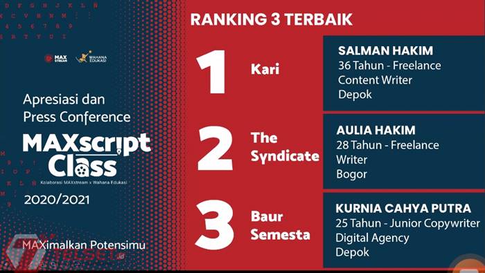 Telkomsel MAXscript Class Awards 2020
