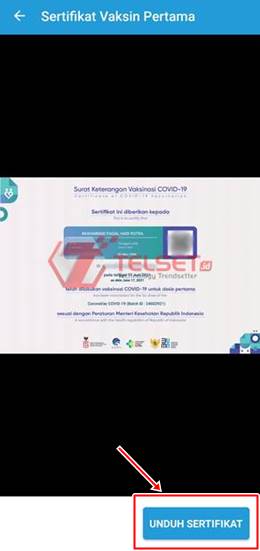 Cara download sertifikat vaksin Covid-19 di Peduli Lindungi
