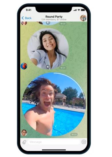 Fitur video call grup Telegram