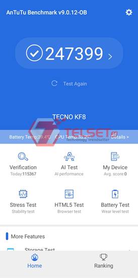 antutu Tecno Spark 7 Pro