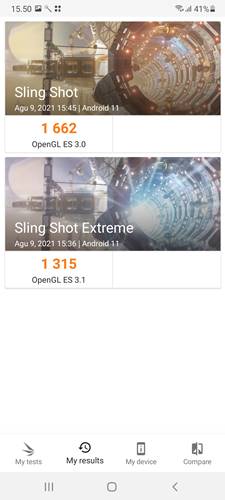 Samsung Galaxy M32 3d mark