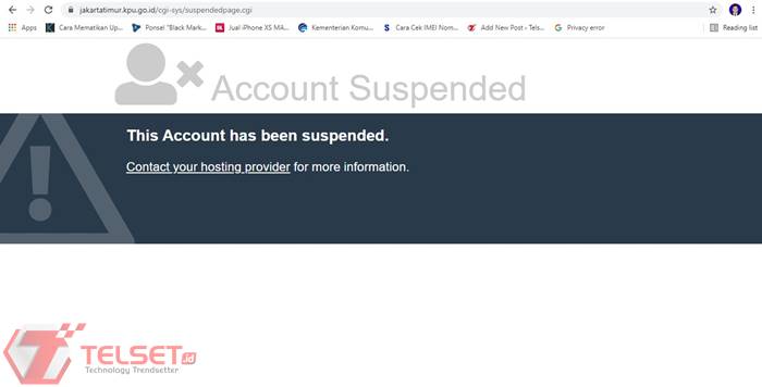 Situs KPU Jakarta Timur Diretas