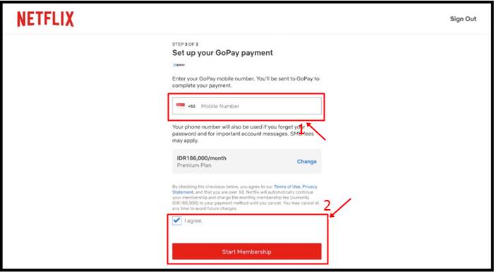 Cara bayar Netflix Pakai GoPay