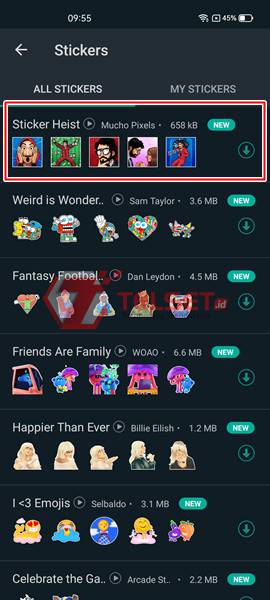 Download Stiker Money Heist WhatsApp Gratis