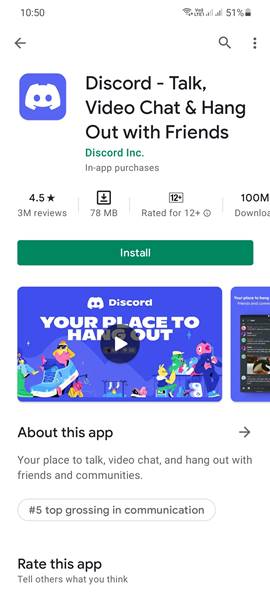 Download dan Install Discord HP
