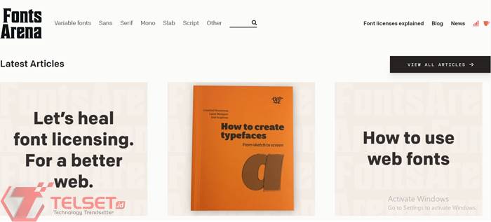 Font online gratis