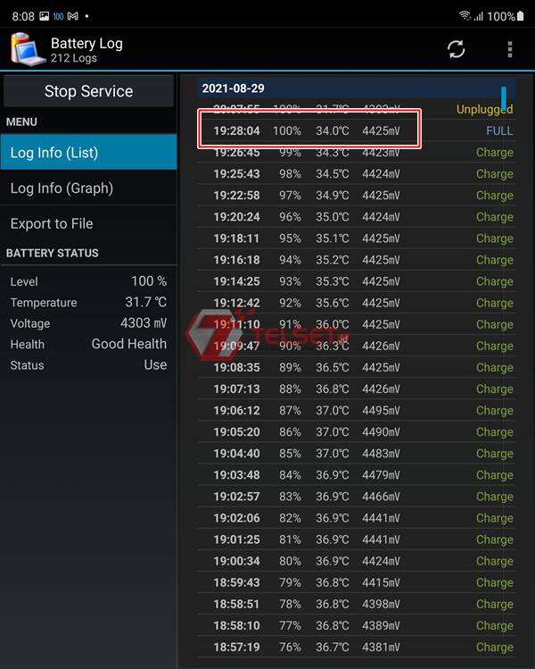 Proses charging Samsung Galaxy Z Fold3-1