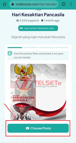 Twibbon Hari Kesaktian Pancasila
